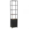 vidaXL Bookcase Solid Firwood and Steel 40.5×32.5×180 cm vidaXL Bookcase Solid Firwood and Steel 40.5×32.5×180 cm