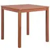 vidaXL Garden Table 80x80x74 cm Solid Acacia Wood