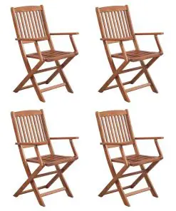 vidaXL 5 Piece Outdoor Dining Set Solid Acacia Wood