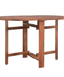 vidaXL 5 Piece Folding Outdoor Dining Set Solid Acacia Wood