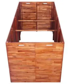 vidaXL Garden Planter Acacia Wood 200x100x100 cm