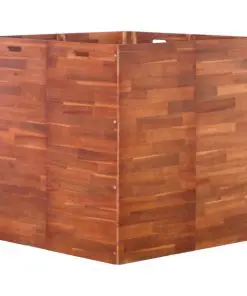 vidaXL Garden Planter Acacia Wood 100x100x100 cm