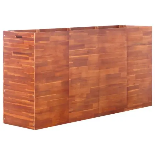 vidaXL Garden Planter Acacia Wood 200x50x100 cm