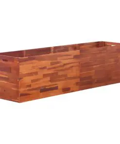 vidaXL Garden Planter Acacia Wood 200x50x50 cm