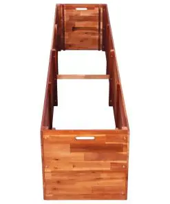 vidaXL Garden Planter Acacia Wood 200x50x50 cm