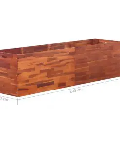vidaXL Garden Planter Acacia Wood 200x50x50 cm