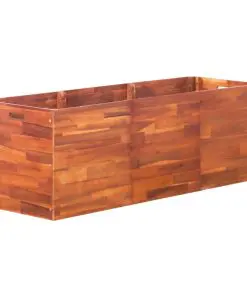 vidaXL Garden Planter Acacia Wood 150x50x50 cm