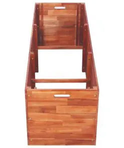 vidaXL Garden Planter Acacia Wood 150x50x50 cm