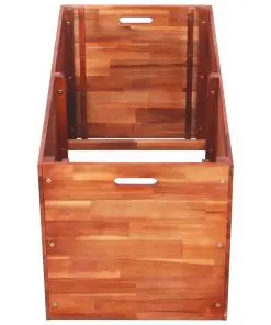 vidaXL Garden Planter Acacia Wood 100x50x50 cm