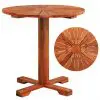 vidaXL Bistro Table 70×70 cm Solid Acacia Wood
