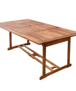 vidaXL 11 Piece Outdoor Dining Set Solid Acacia Wood