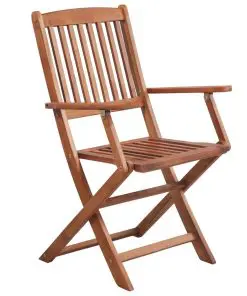 vidaXL 11 Piece Outdoor Dining Set Solid Acacia Wood