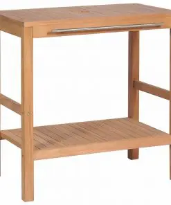 vidaXL Bathroom Vanity Cabinet Solid Teak 74x45x75 cm