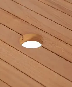 vidaXL Bathroom Vanity Cabinet Solid Teak with Riverstone Sink