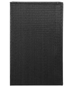 vidaXL Single Wheelie Bin Shed Poly Rattan 76x78x120 cm Black