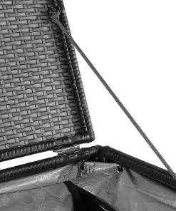 vidaXL Garden Storage Box Black 150x100x100 cm Poly Rattan