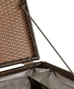 vidaXL Garden Storage Box Brown 150x100x100 cm Poly Rattan