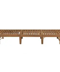 vidaXL Folding Sun Lounger Solid Acacia Wood