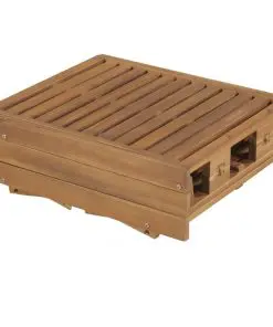 vidaXL Folding Sun Lounger Solid Acacia Wood