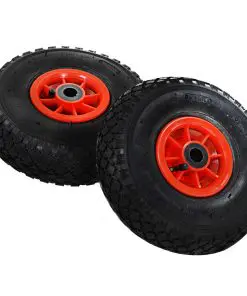 vidaXL Sack Truck Wheels 2 pcs Rubber 3.00-4