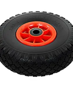 vidaXL Sack Truck Wheels 2 pcs Solid PU 3.00-4