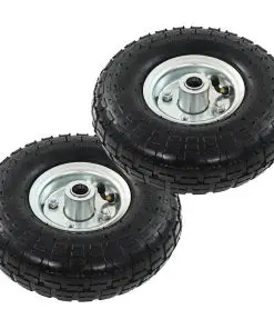 vidaXL Sack Truck Wheels 2 pcs Rubber 4.10/3.50-4