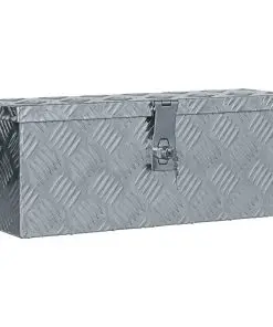 vidaXL Aluminium Box 48.5x14x20 cm Silver