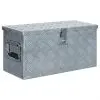 vidaXL Aluminium Box 61.5×26.5×30 cm Silver vidaXL Aluminium Box 61.5×26.5×30 cm Silver