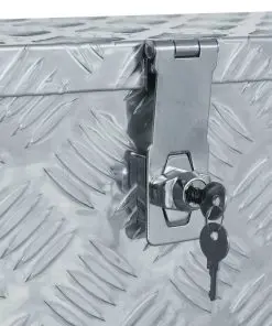 vidaXL Aluminium Box 61.5×26.5×30 cm Silver