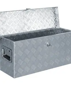 vidaXL Aluminium Box 76.5x265x33 cm Silver