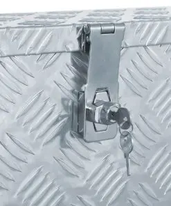 vidaXL Aluminium Box 76.5x265x33 cm Silver