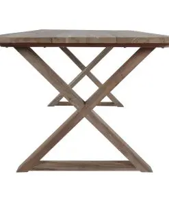 vidaXL Garden Table 180x90x76 cm Solid Reclaimed Teak Wood
