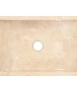 vidaXL Sink 45x30x12 cm Marble Cream