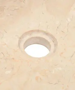 vidaXL Sink 45x30x12 cm Marble Cream