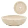 vidaXL Sink 40×12 cm Marble Cream