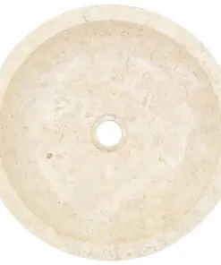vidaXL Sink 40×12 cm Marble Cream