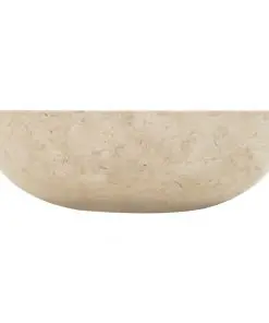 vidaXL Sink 40×12 cm Marble Cream