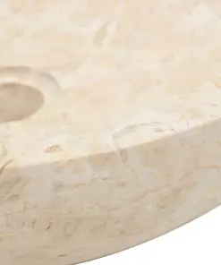 vidaXL Sink 40×12 cm Marble Cream