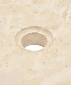 vidaXL Sink 40×12 cm Marble Cream
