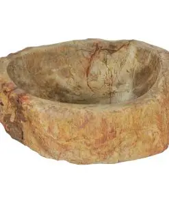 vidaXL Sink 45x35x15 cm Fossil Stone Cream