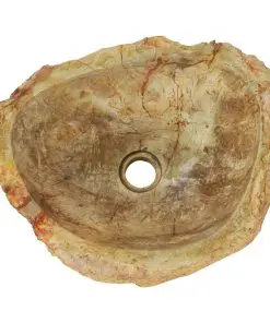 vidaXL Sink 45x35x15 cm Fossil Stone Cream