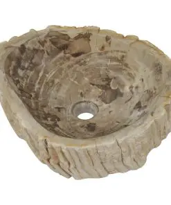 vidaXL Sink 45x35x15 cm Fossil Stone Cream