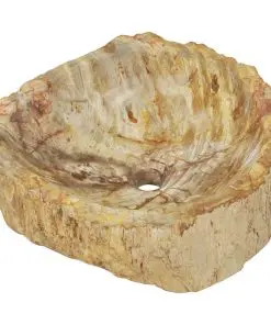 vidaXL Sink 45x35x15 cm Fossil Stone Cream