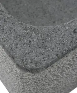 vidaXL Sink 45x30x15 cm Riverstone Black