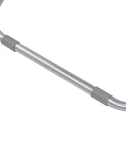 vidaXL Reclining Deck Chairs 2 pcs Steel Taupe