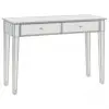 vidaXL Mirrored Console Table MDF and Glass 106.5x38x76.5 cm