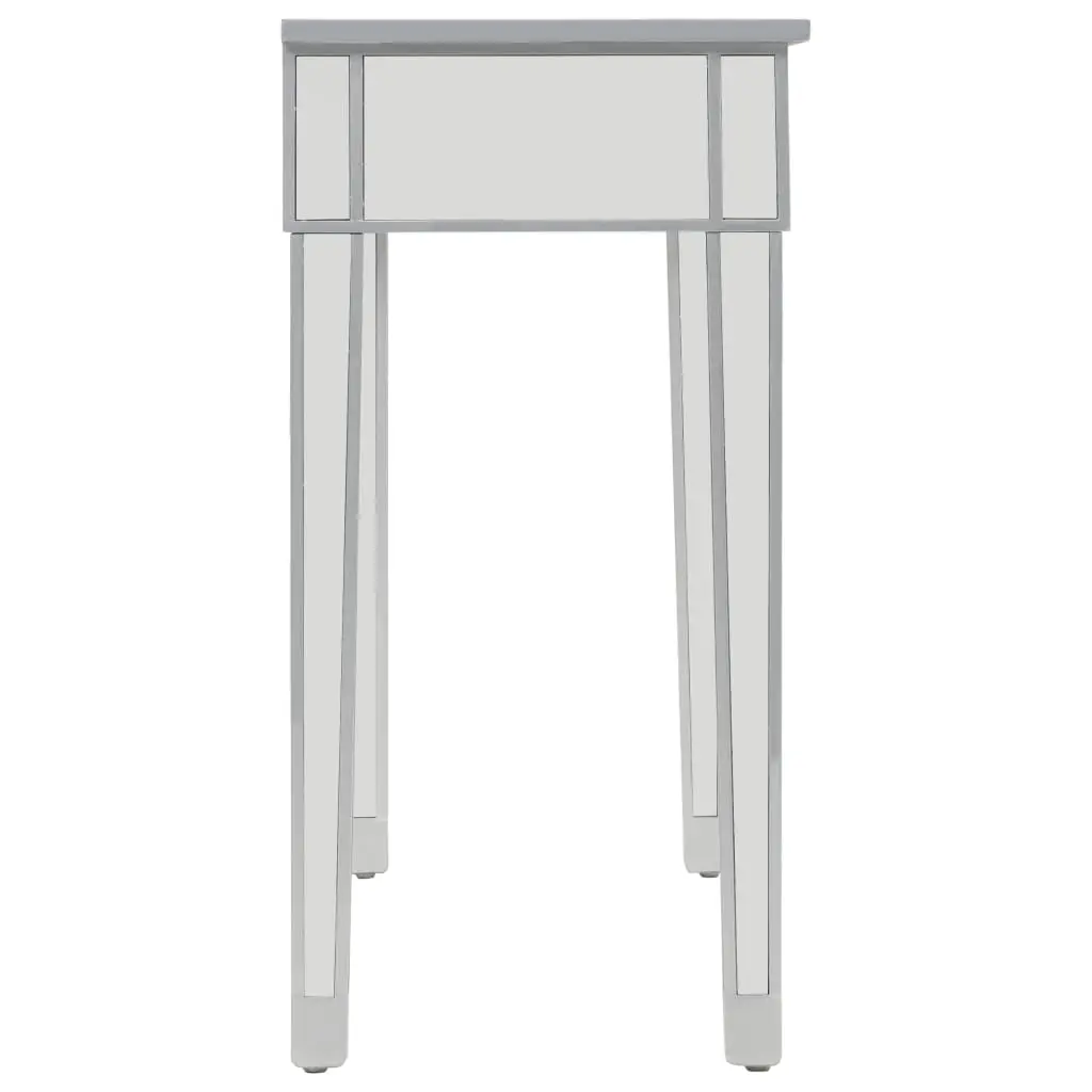 vidaXL Mirrored Console Table MDF and Glass 106.5x38x76.5 cm