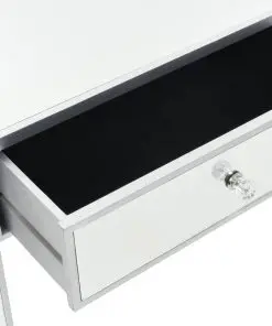 vidaXL Mirrored Console Table MDF and Glass 106.5x38x76.5 cm