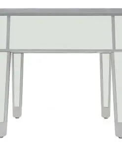 vidaXL Mirrored Coffee Table MDF and Glass 100x50x45 cm