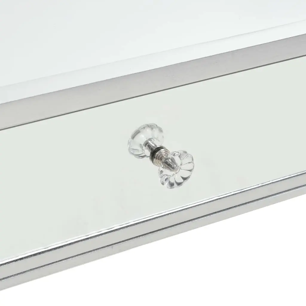 vidaXL Mirrored Coffee Table MDF and Glass 100x50x45 cm